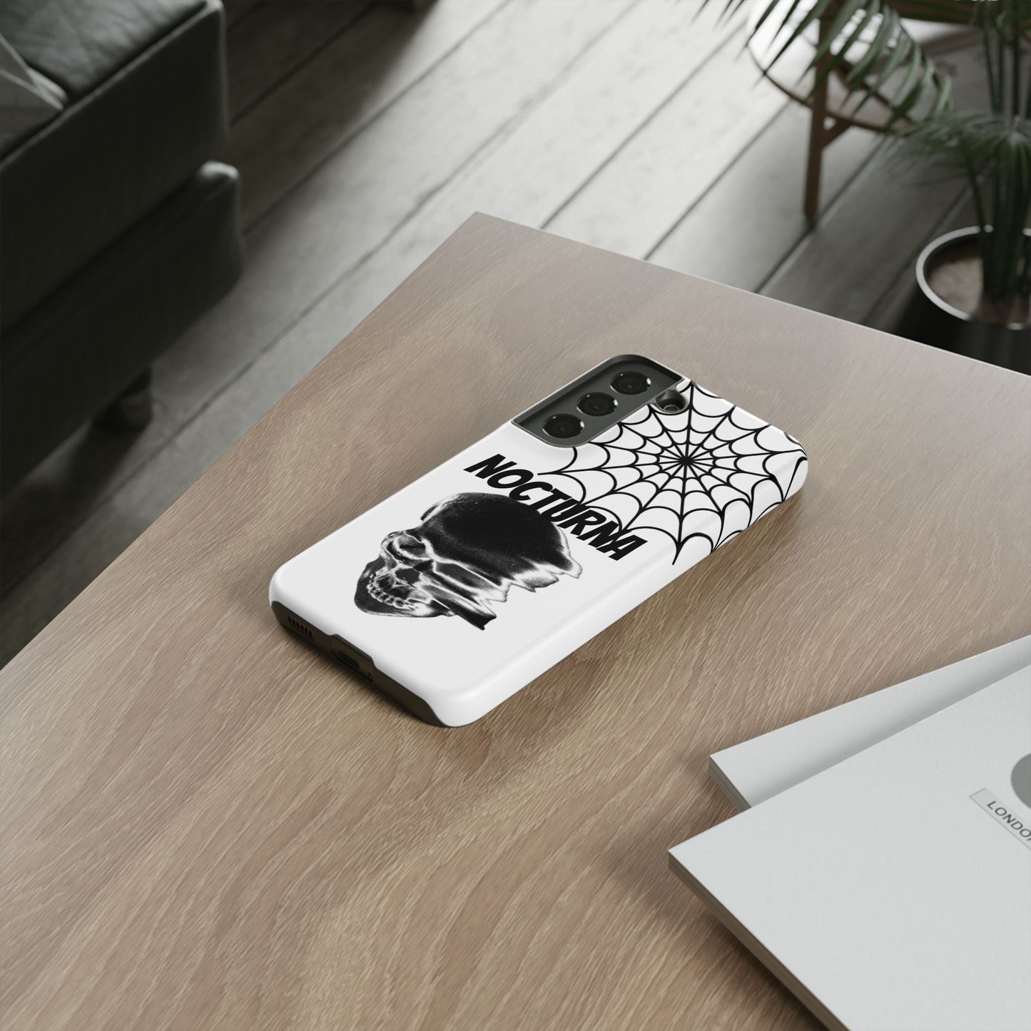 Nocturna Skull Phone Case - Tough & Edgy Design for Gothic Style