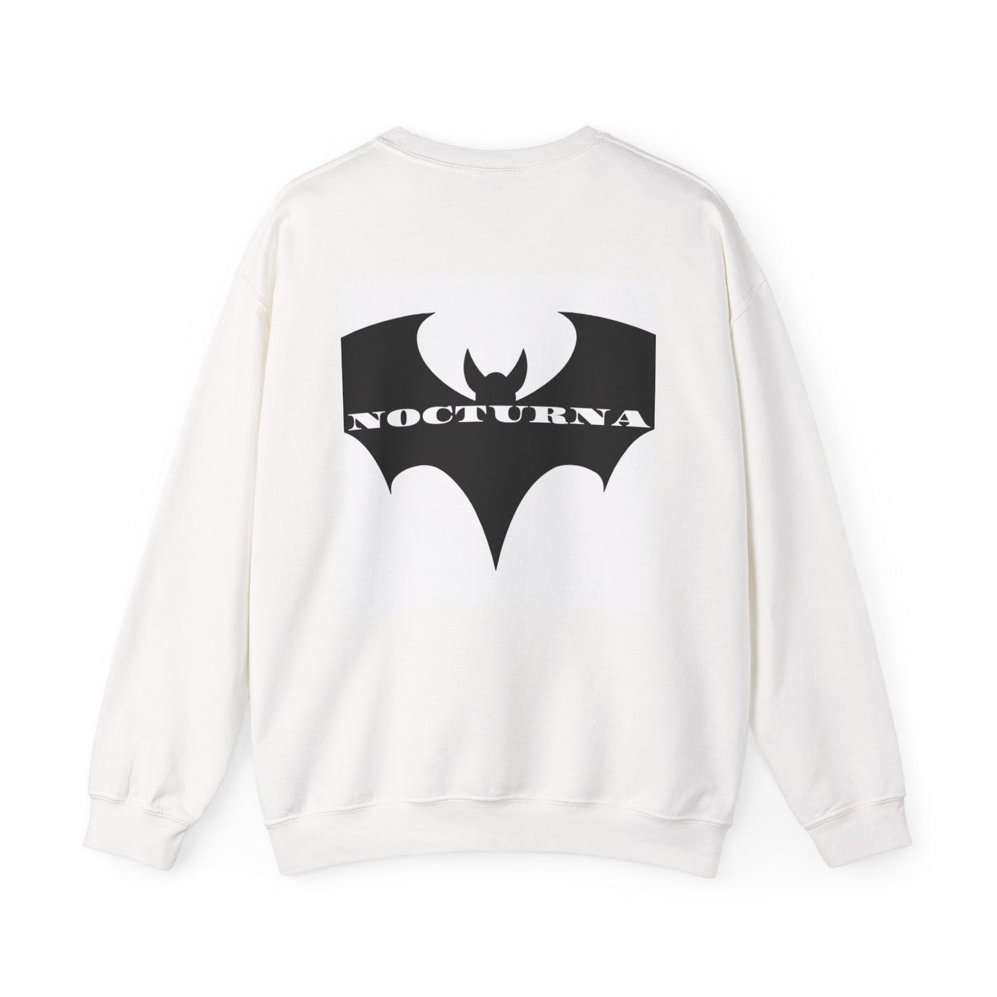 Nocturna Skull & Bat Unisex Crewneck Sweatshirt - Edgy Streetwear