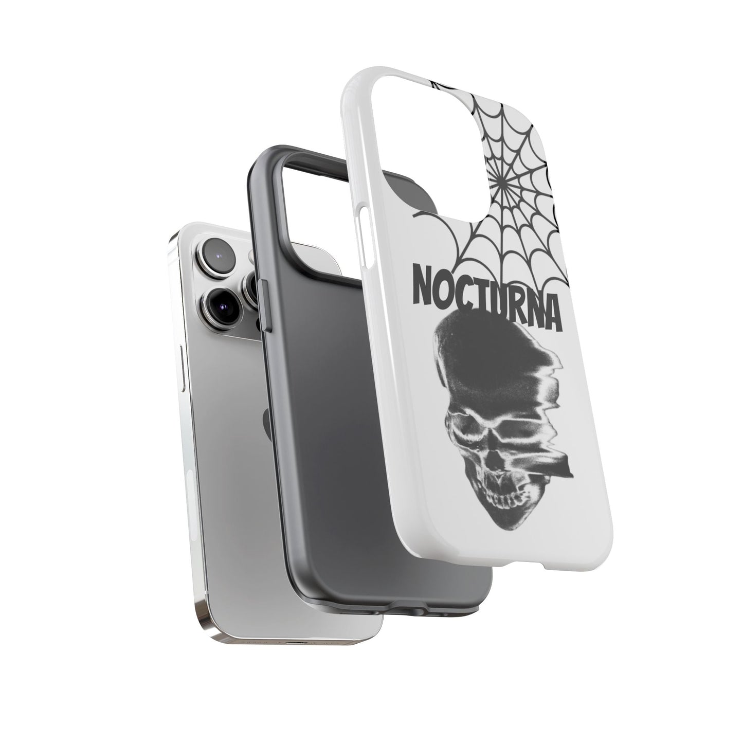 Nocturna Skull Phone Case - Tough & Edgy Design for Gothic Style