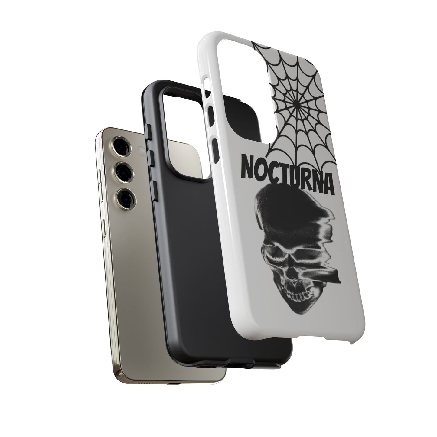 Nocturna Skull Phone Case - Tough & Edgy Design for Gothic Style