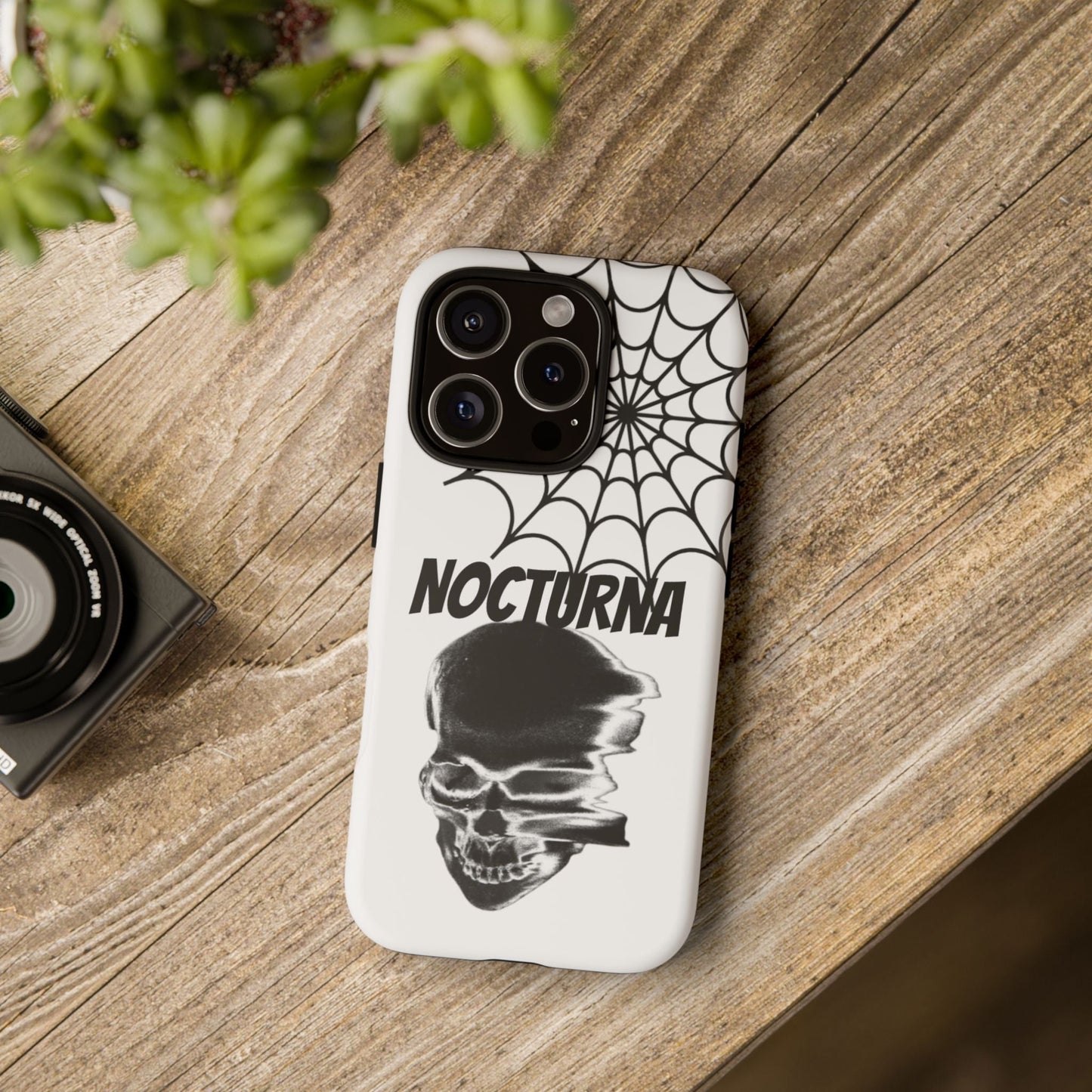 Nocturna Skull Phone Case - Tough & Edgy Design for Gothic Style