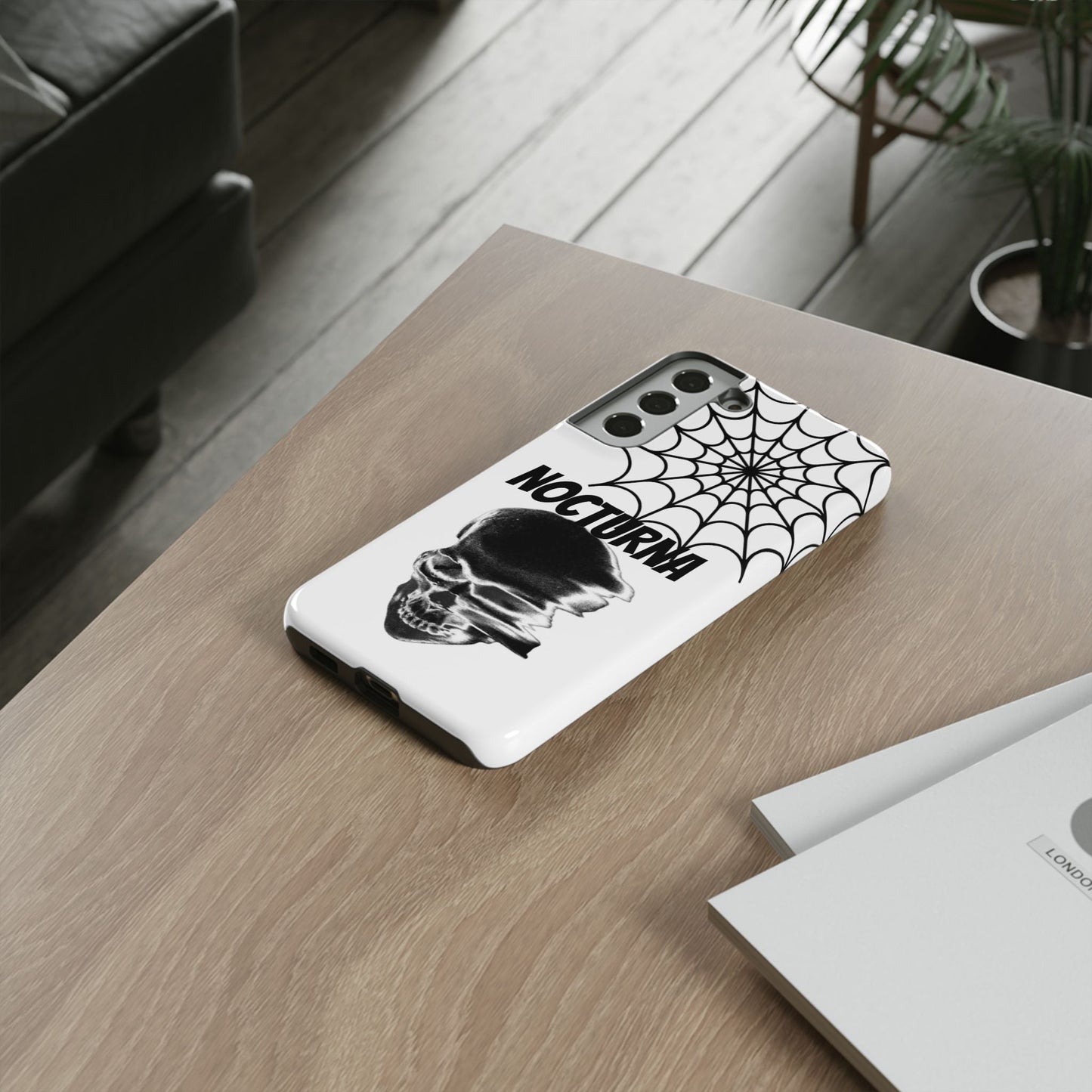 Nocturna Skull Phone Case - Tough & Edgy Design for Gothic Style