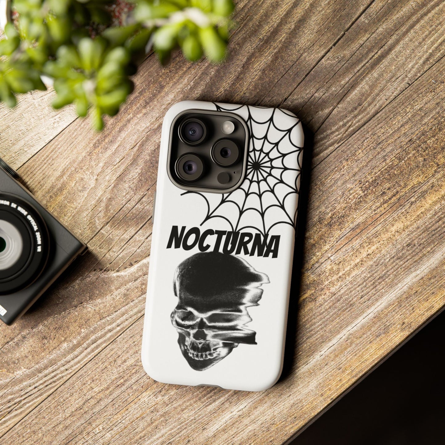 Nocturna Skull Phone Case - Tough & Edgy Design for Gothic Style
