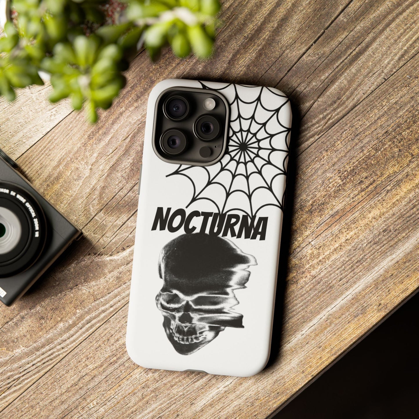 Nocturna Skull Phone Case - Tough & Edgy Design for Gothic Style