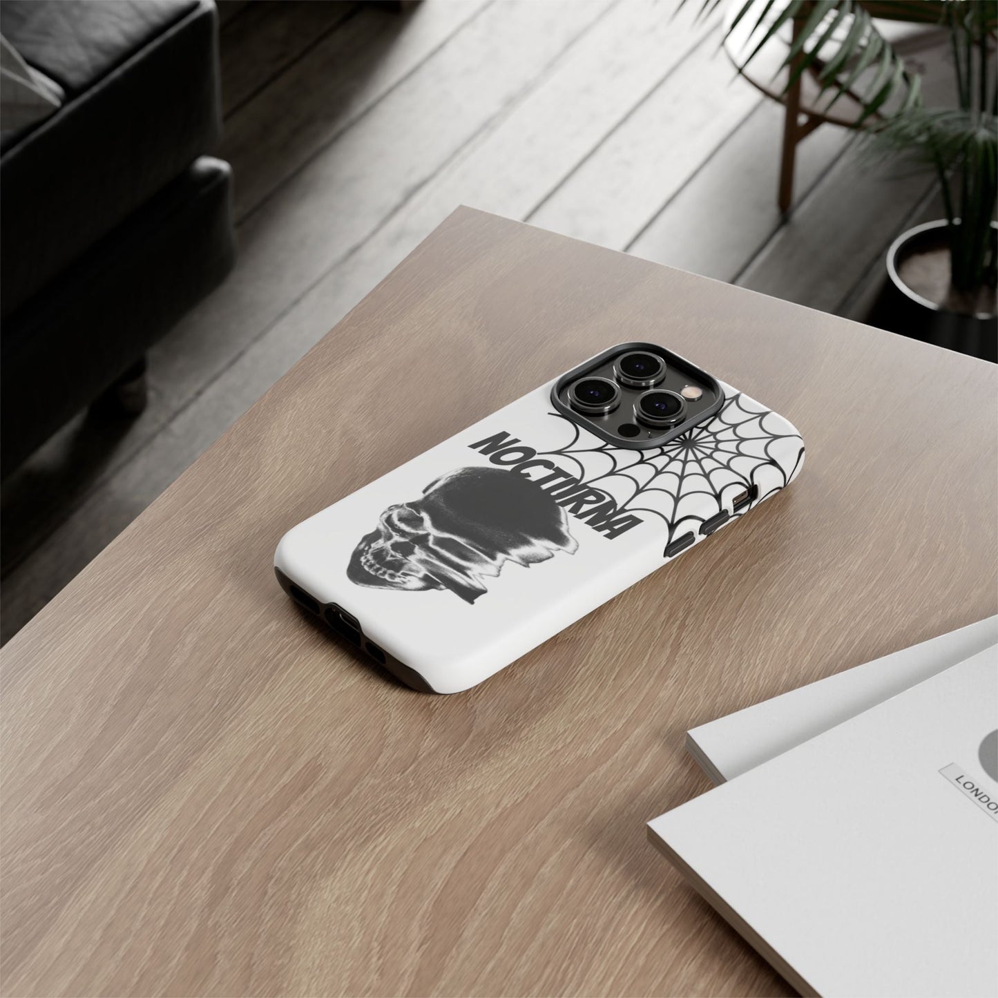 Nocturna Skull Phone Case - Tough & Edgy Design for Gothic Style