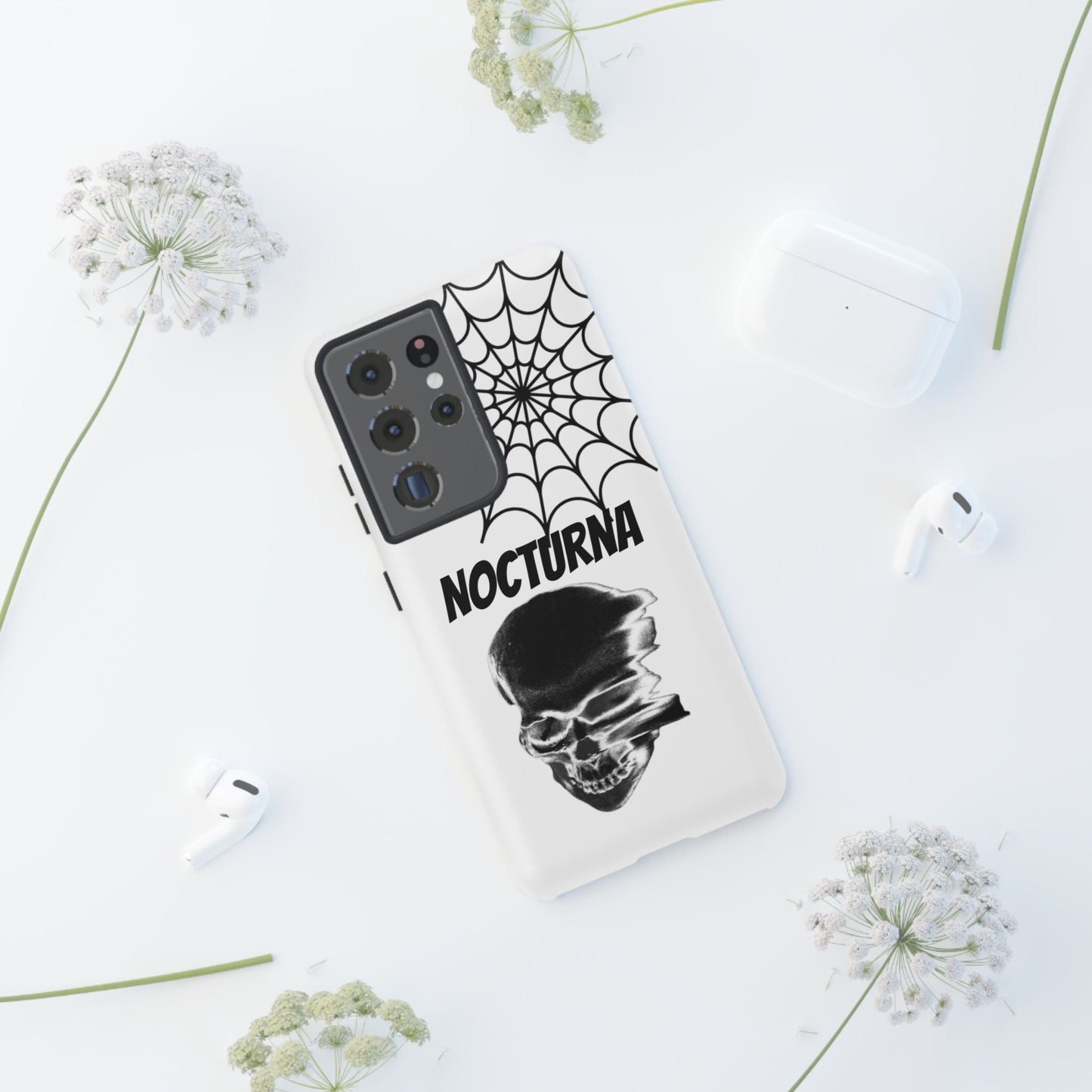 Nocturna Skull Phone Case - Tough & Edgy Design for Gothic Style