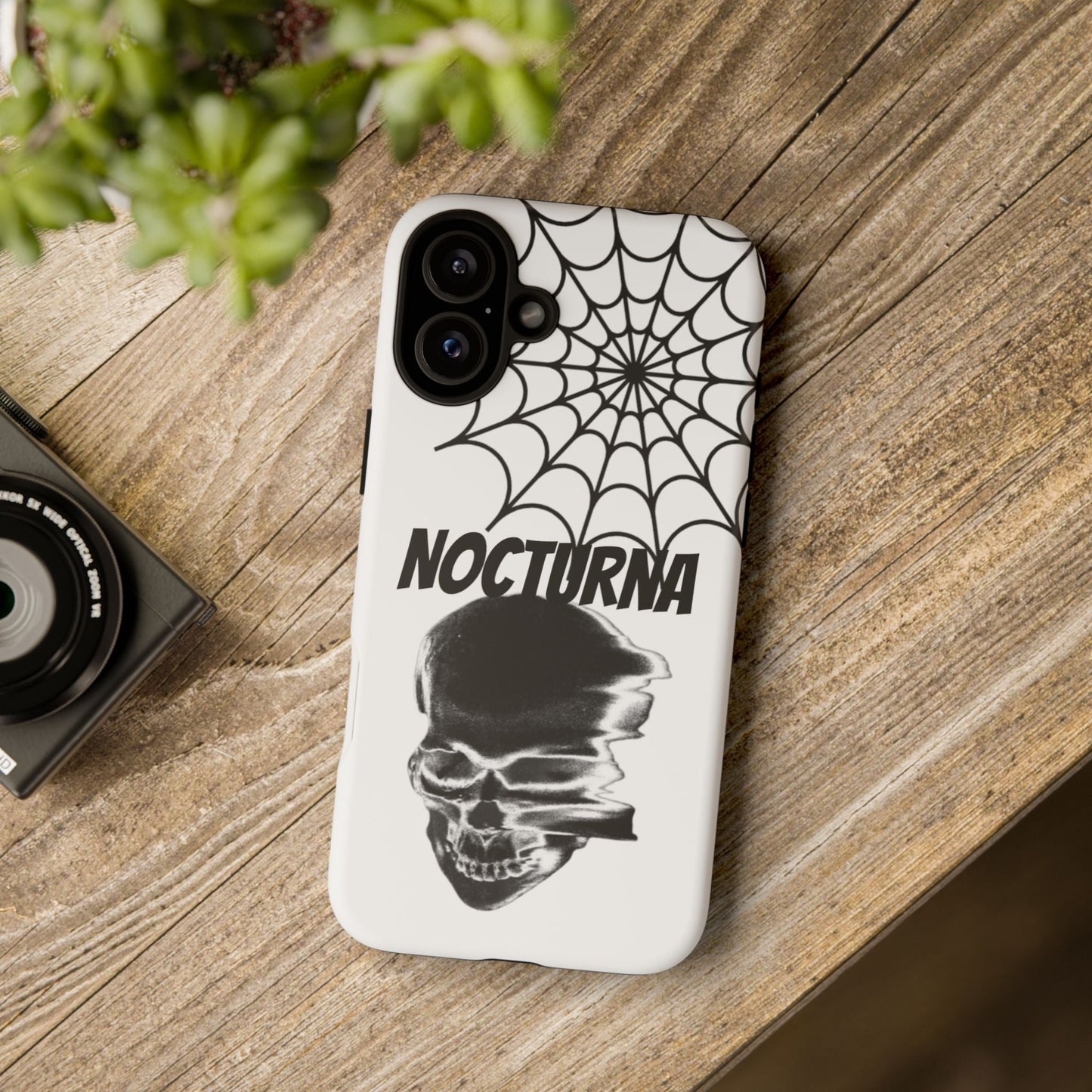 Nocturna Skull Phone Case - Tough & Edgy Design for Gothic Style