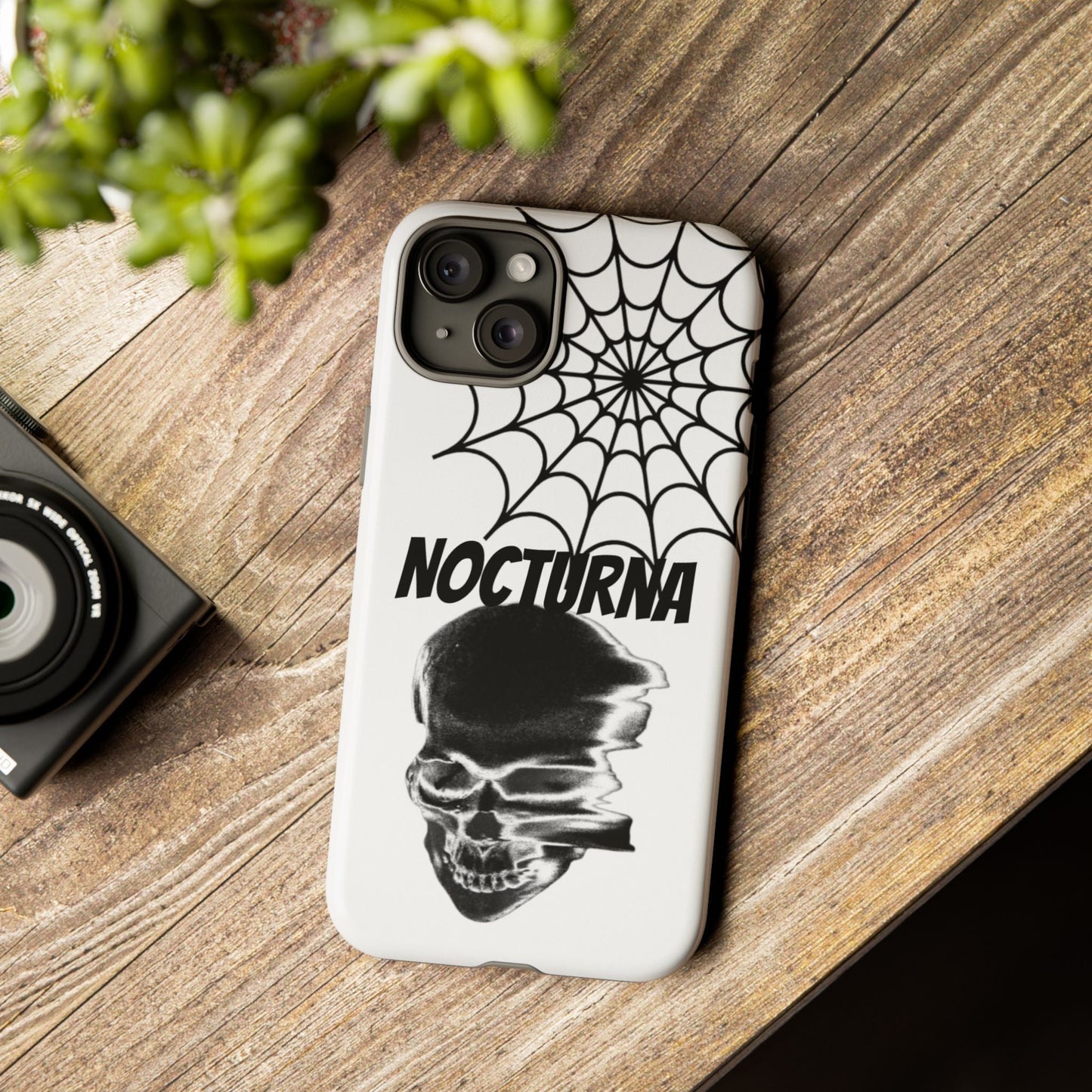 Nocturna Skull Phone Case - Tough & Edgy Design for Gothic Style
