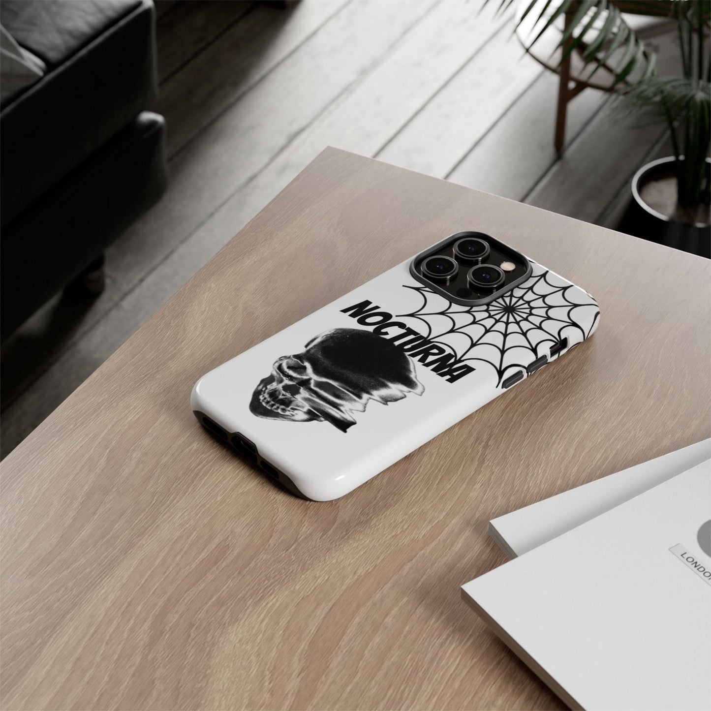 Nocturna Skull Phone Case - Tough & Edgy Design for Gothic Style