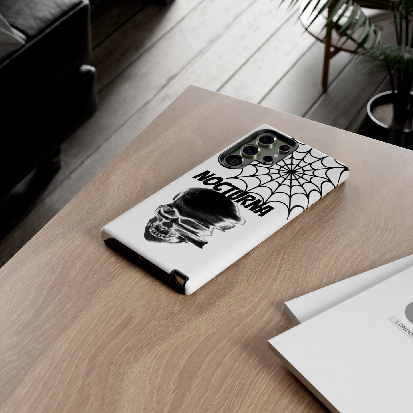 Nocturna Skull Phone Case - Tough & Edgy Design for Gothic Style