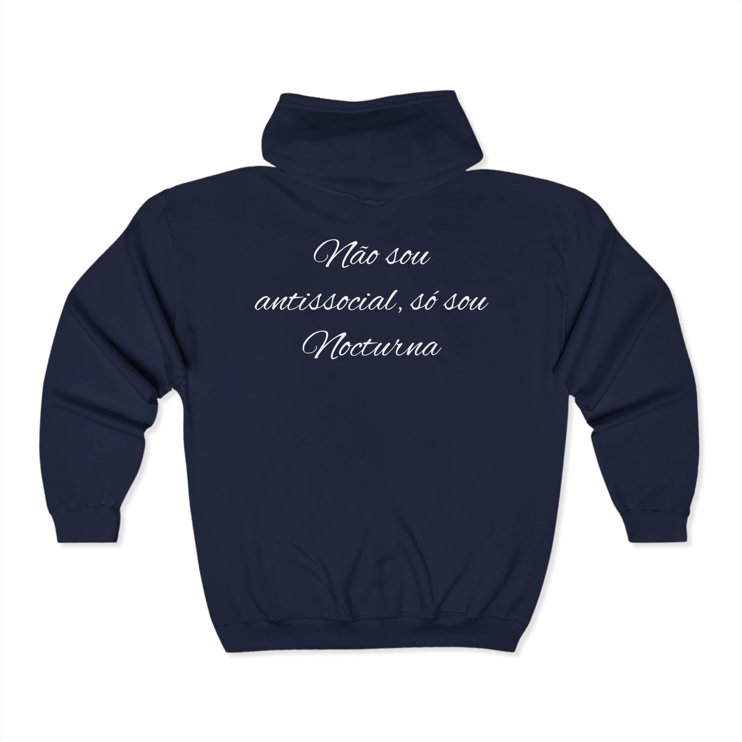 Nocturna Full Zip Hoodie| Unisex Heavy Blend™ | Perfect for Night Owls & Cozy Vibes