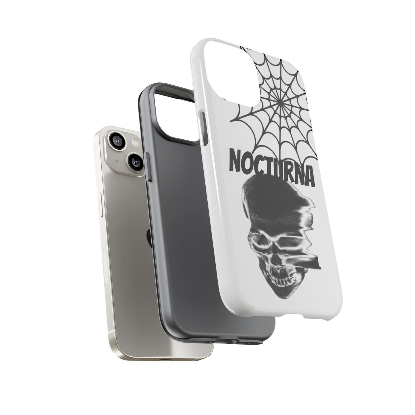 Nocturna Skull Phone Case - Tough & Edgy Design for Gothic Style