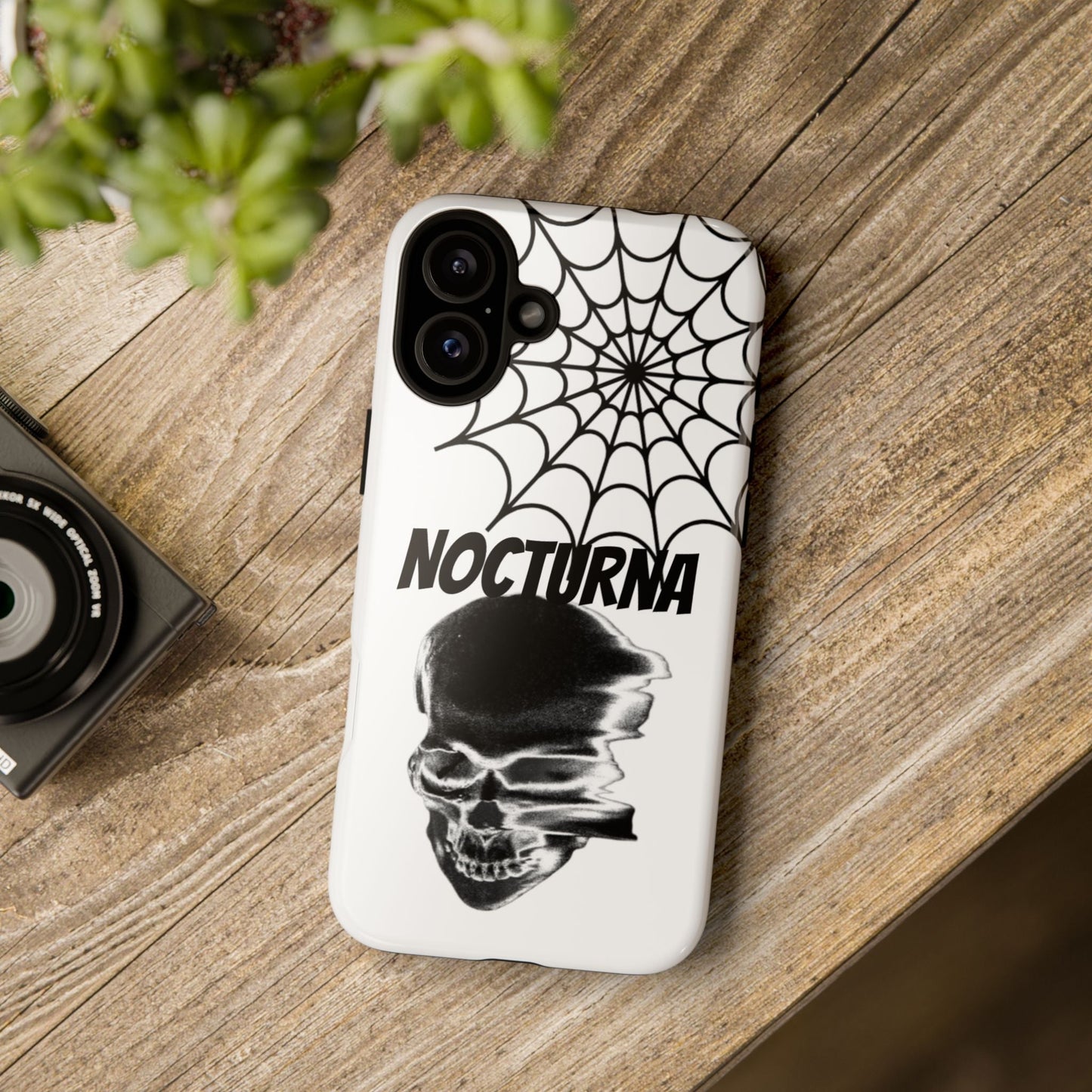 Nocturna Skull Phone Case - Tough & Edgy Design for Gothic Style