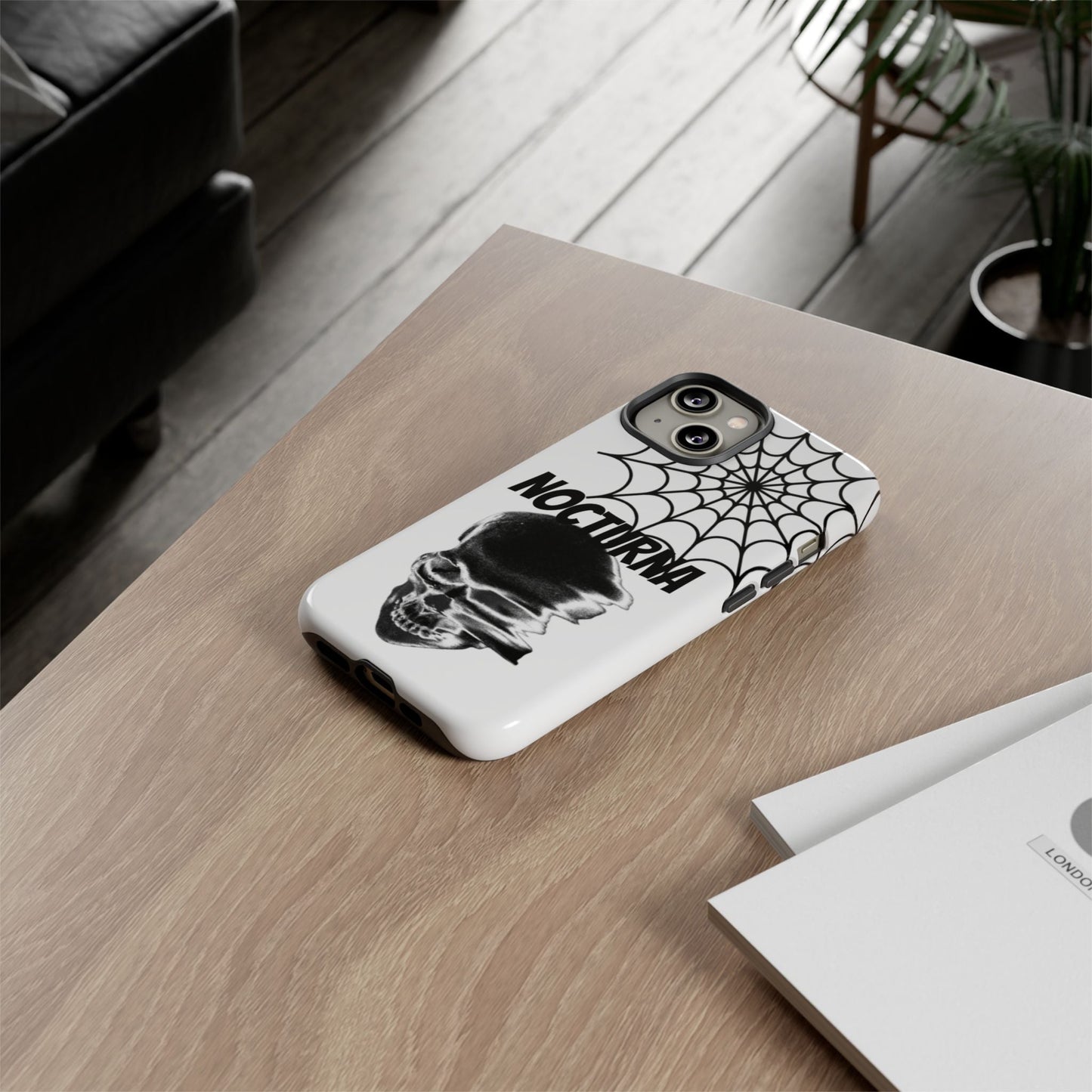 Nocturna Skull Phone Case - Tough & Edgy Design for Gothic Style