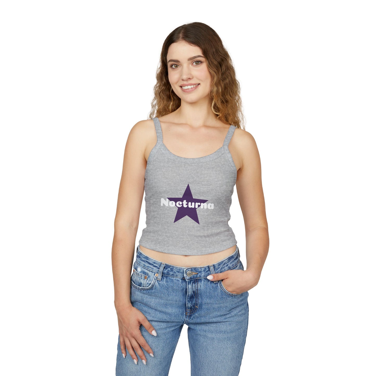 Nocturna Star Women's Spaghetti Strap Tank Top - Casual Summer Wear