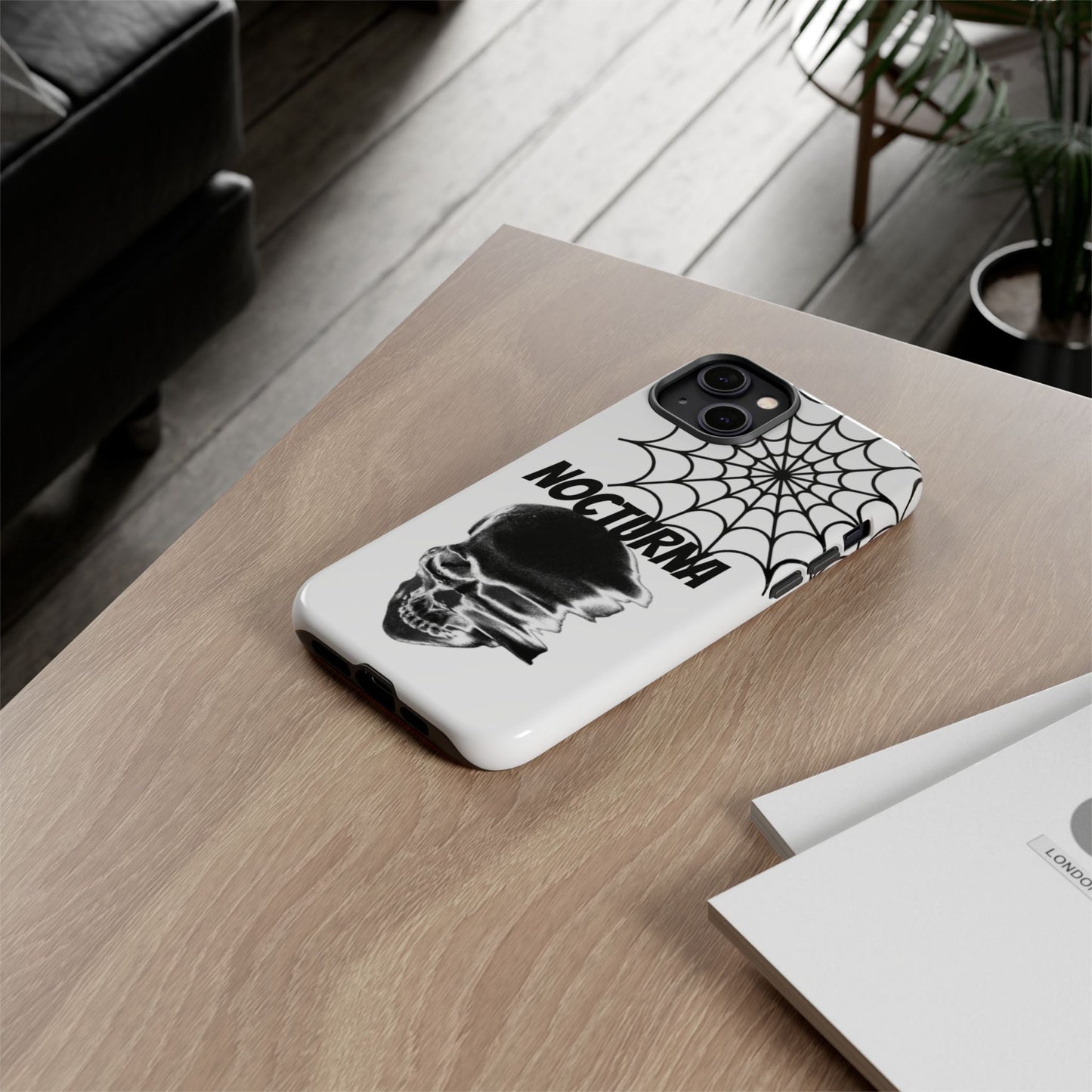 Nocturna Skull Phone Case - Tough & Edgy Design for Gothic Style