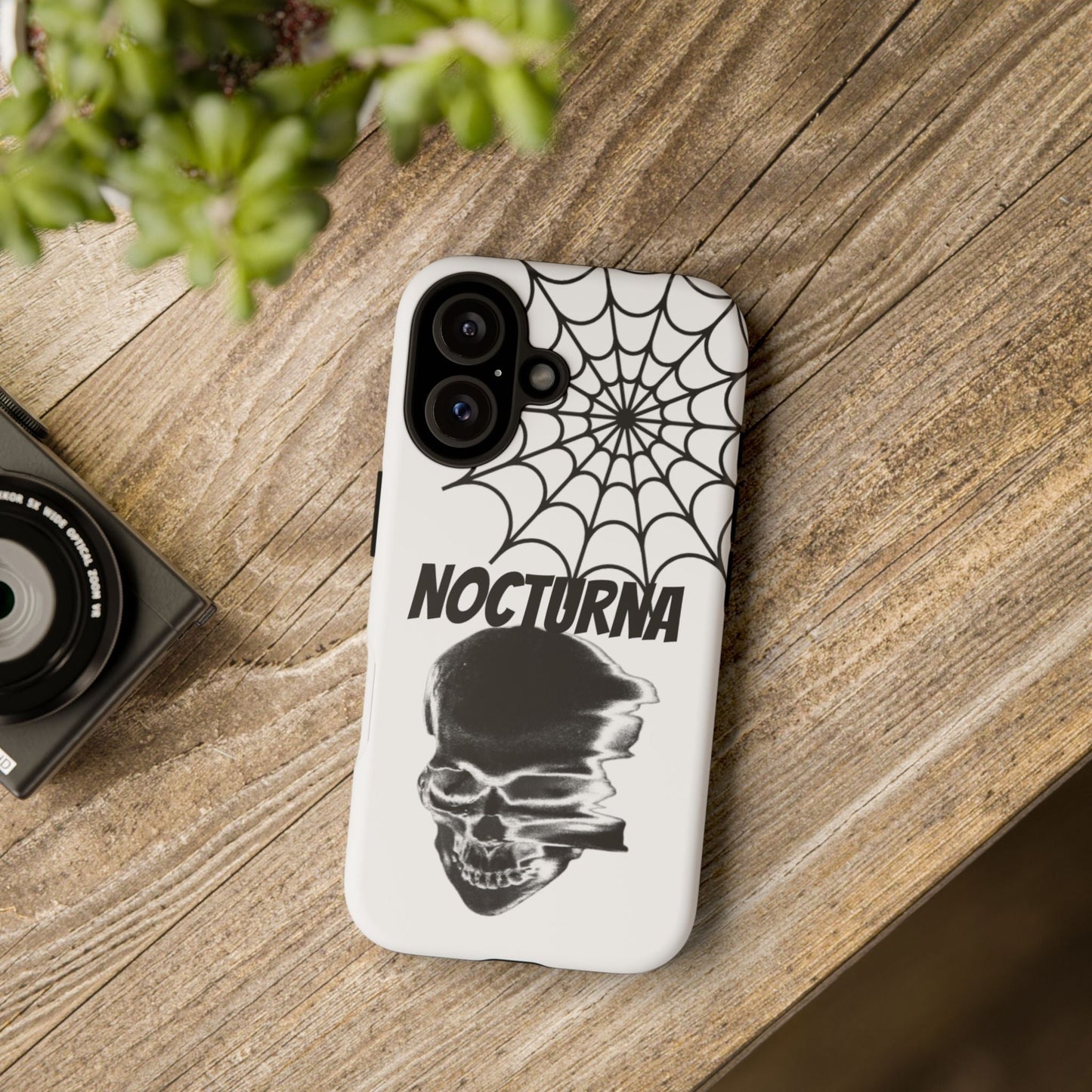 Nocturna Skull Phone Case - Tough & Edgy Design for Gothic Style
