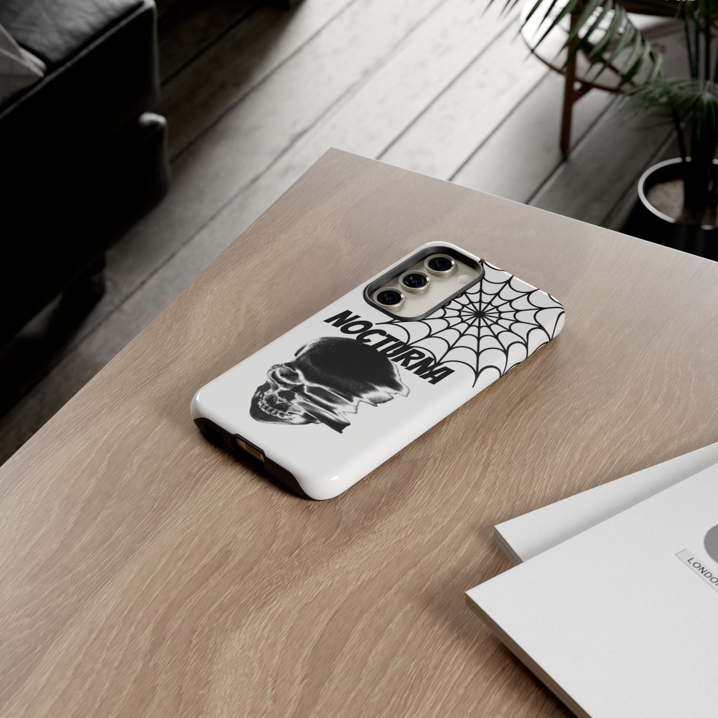 Nocturna Skull Phone Case - Tough & Edgy Design for Gothic Style