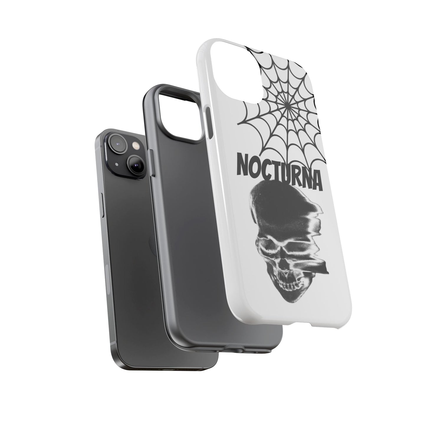 Nocturna Skull Phone Case - Tough & Edgy Design for Gothic Style