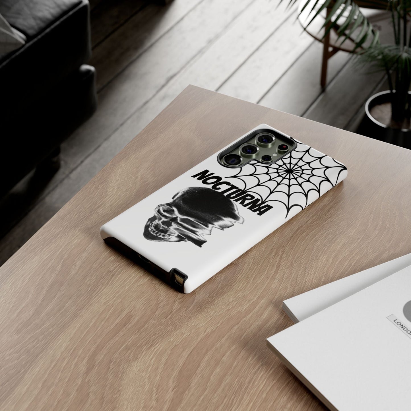 Nocturna Skull Phone Case - Tough & Edgy Design for Gothic Style