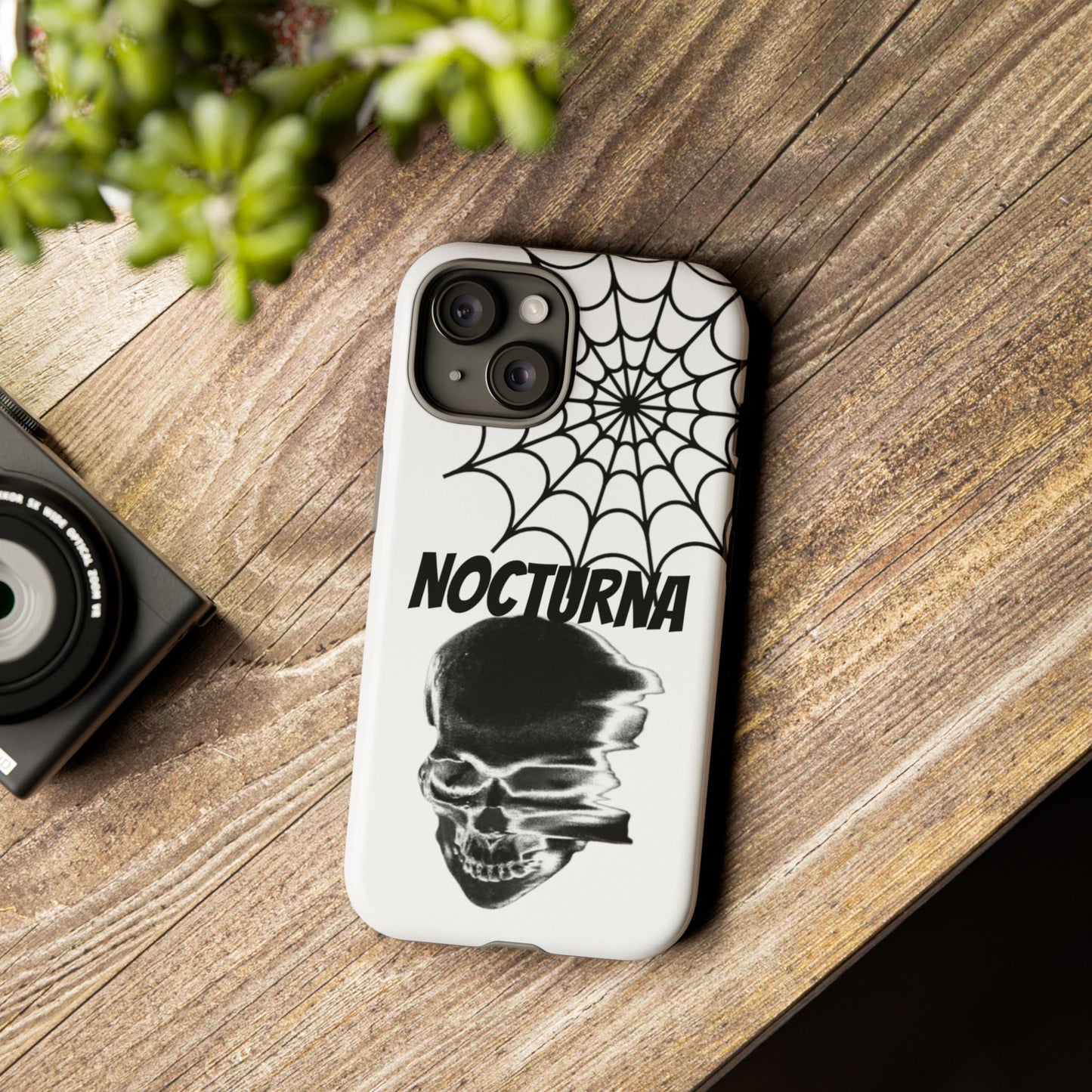 Nocturna Skull Phone Case - Tough & Edgy Design for Gothic Style