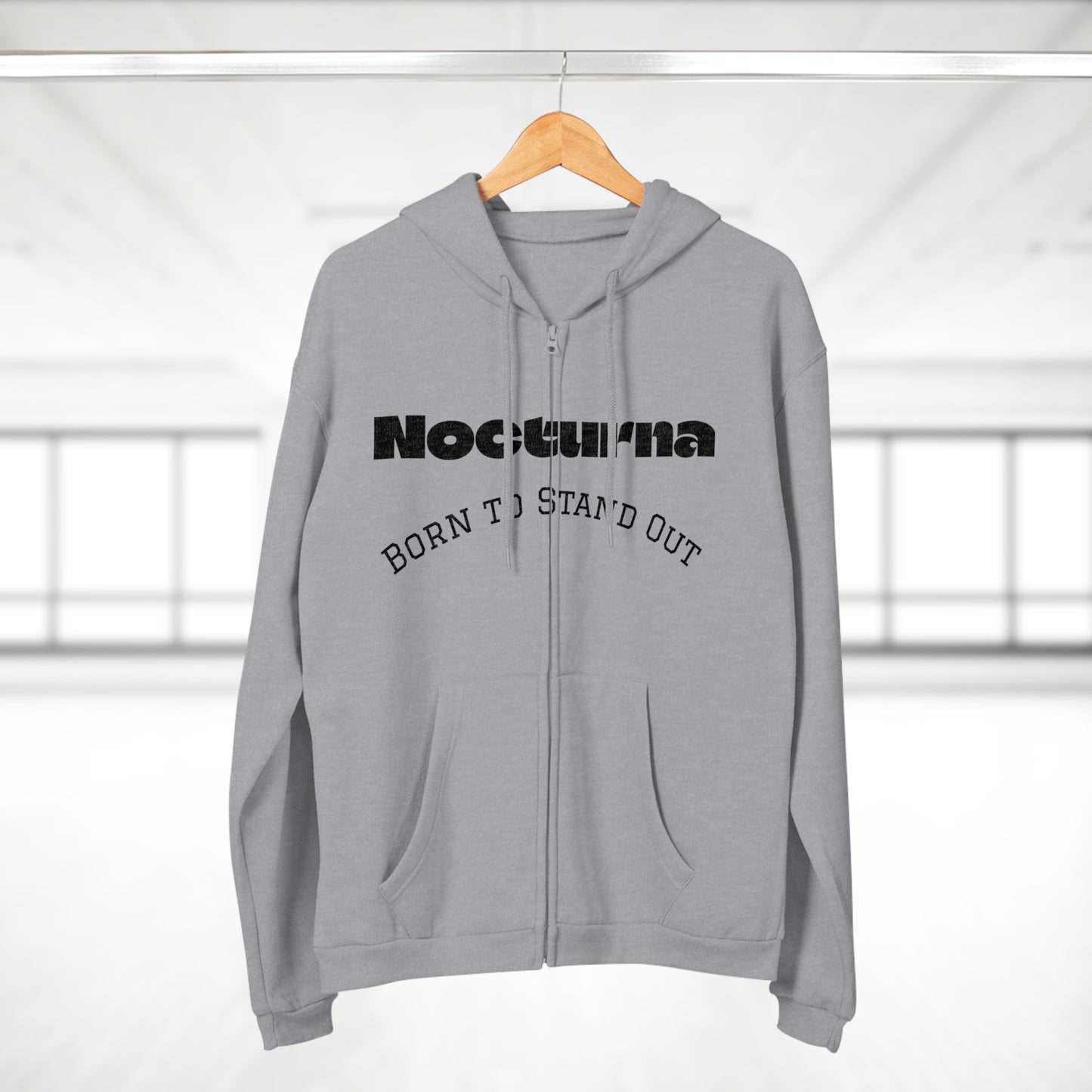 Nocturna Bat Zip Hoodie, Unisex Casual Wear, Halloween Theme, Edgy Gift for Teens, Cozy Outdoor Apparel
