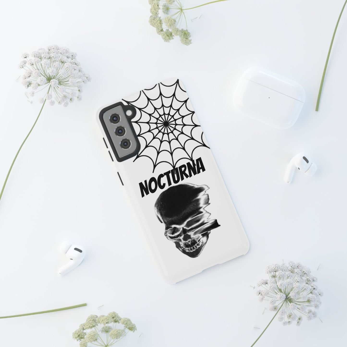 Nocturna Skull Phone Case - Tough & Edgy Design for Gothic Style