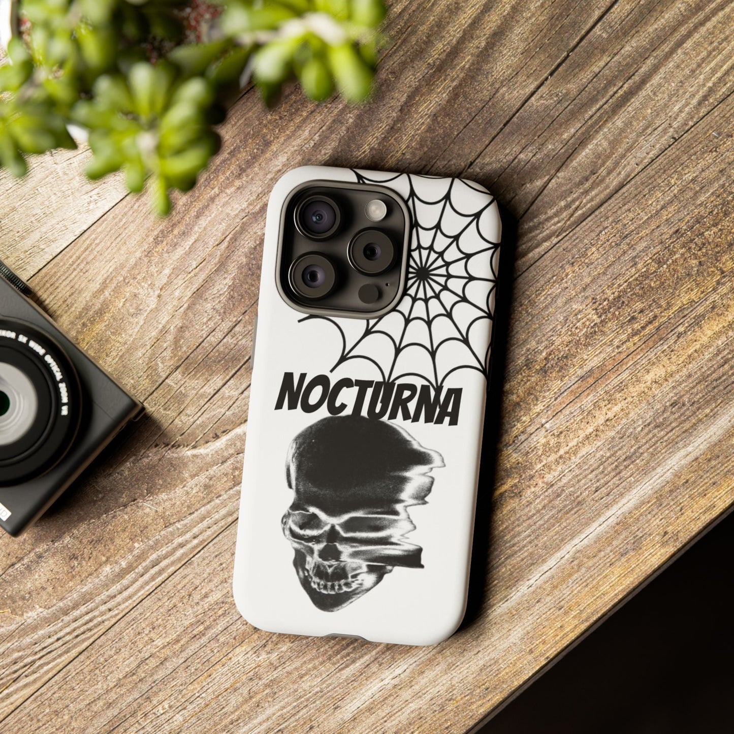 Nocturna Skull Phone Case - Tough & Edgy Design for Gothic Style
