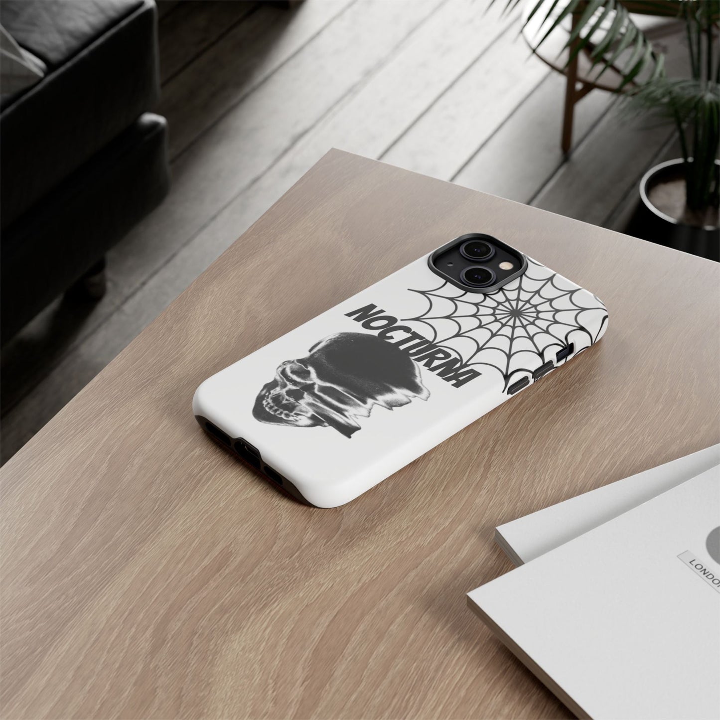 Nocturna Skull Phone Case - Tough & Edgy Design for Gothic Style