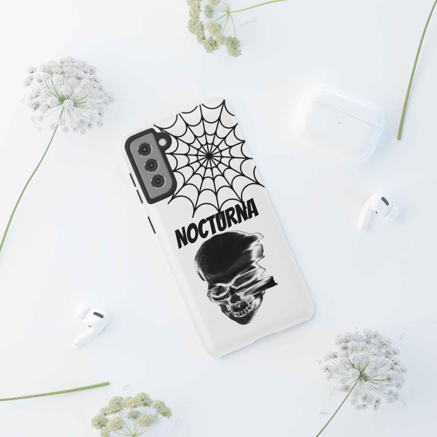 Nocturna Skull Phone Case - Tough & Edgy Design for Gothic Style