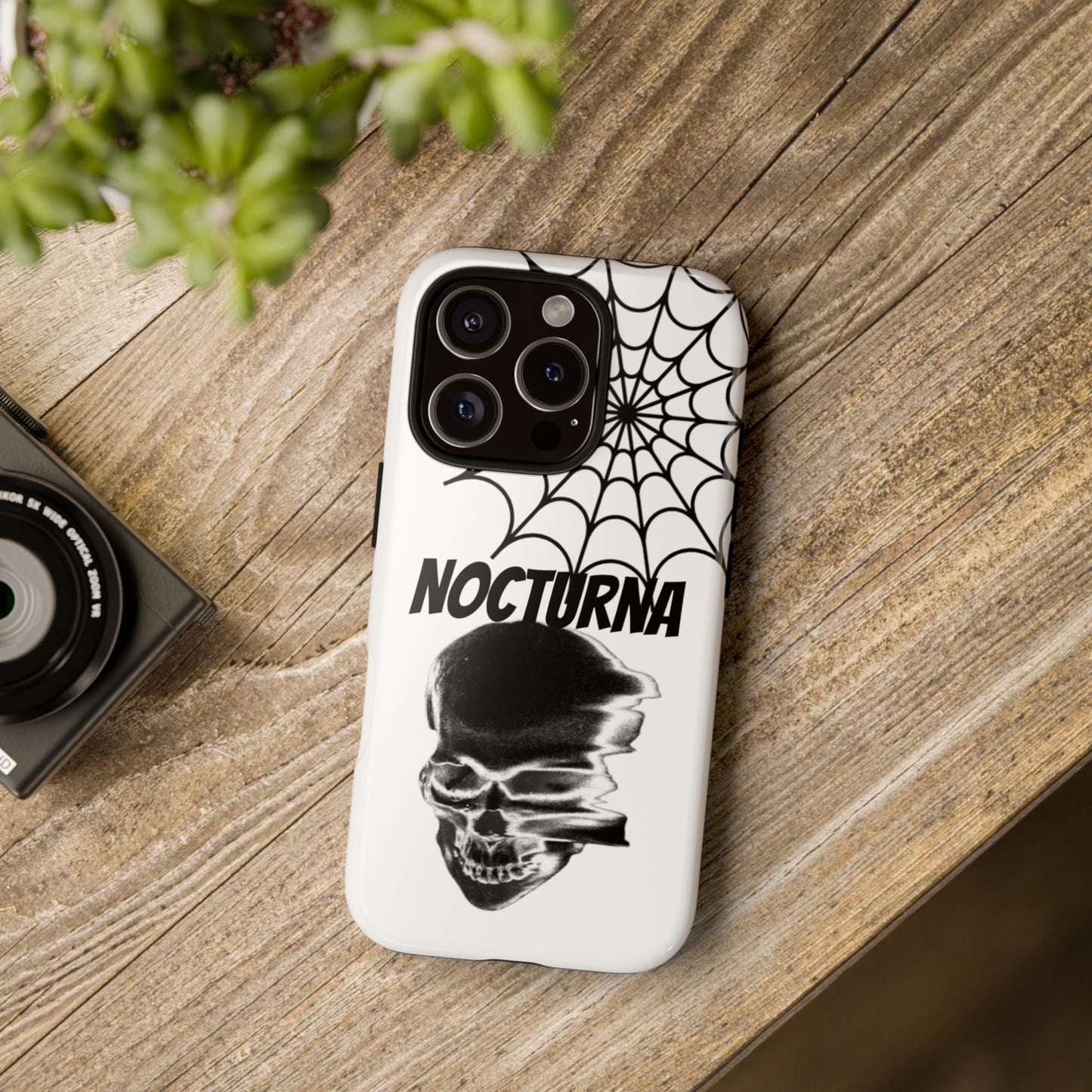 Nocturna Skull Phone Case - Tough & Edgy Design for Gothic Style