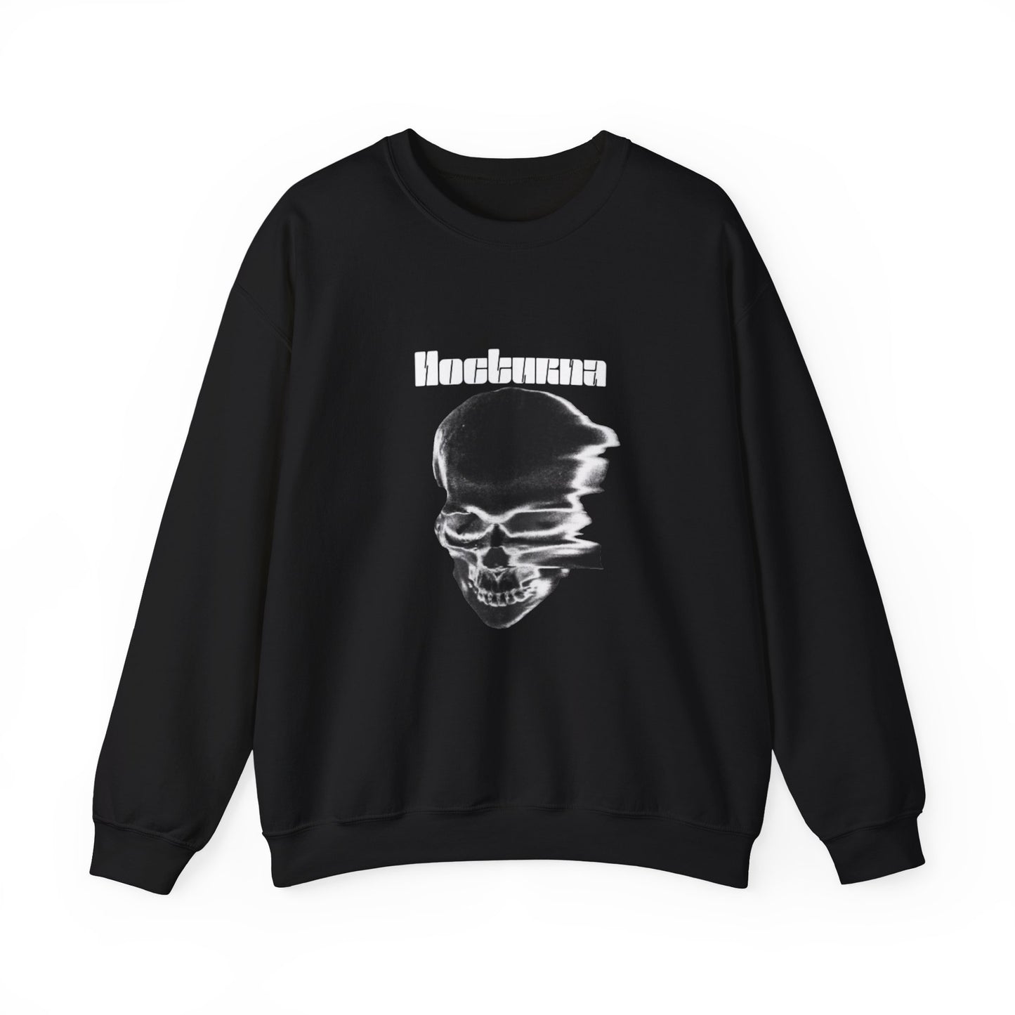 Nocturna Skull & Bat Unisex Crewneck Sweatshirt - Edgy Streetwear