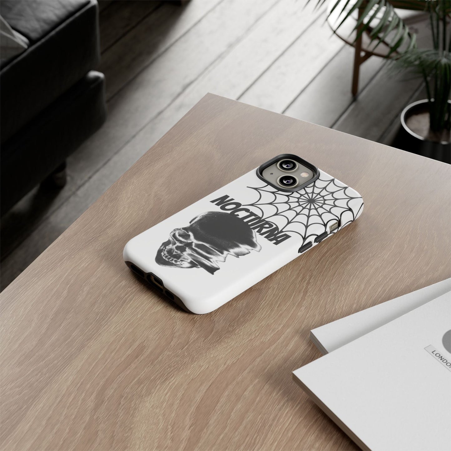 Nocturna Skull Phone Case - Tough & Edgy Design for Gothic Style