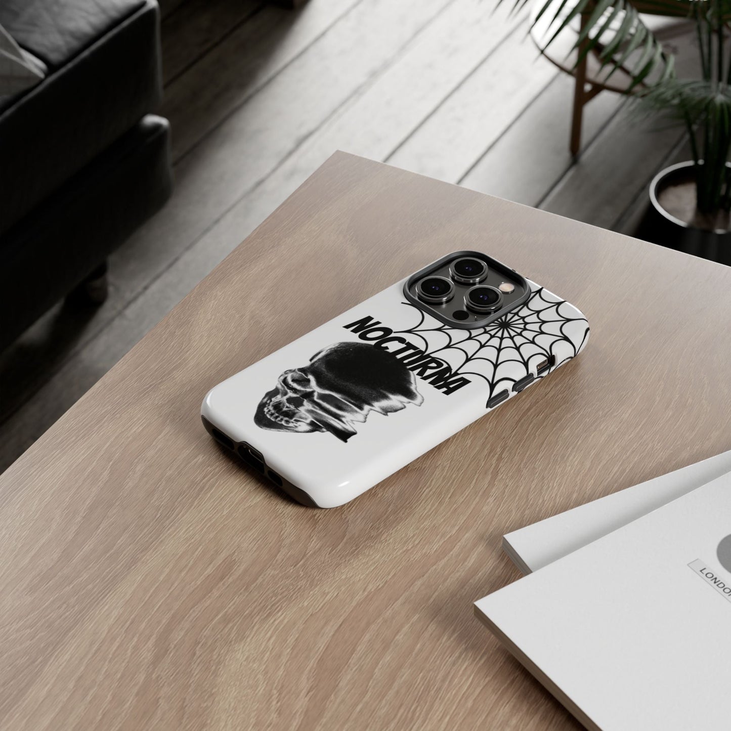 Nocturna Skull Phone Case - Tough & Edgy Design for Gothic Style