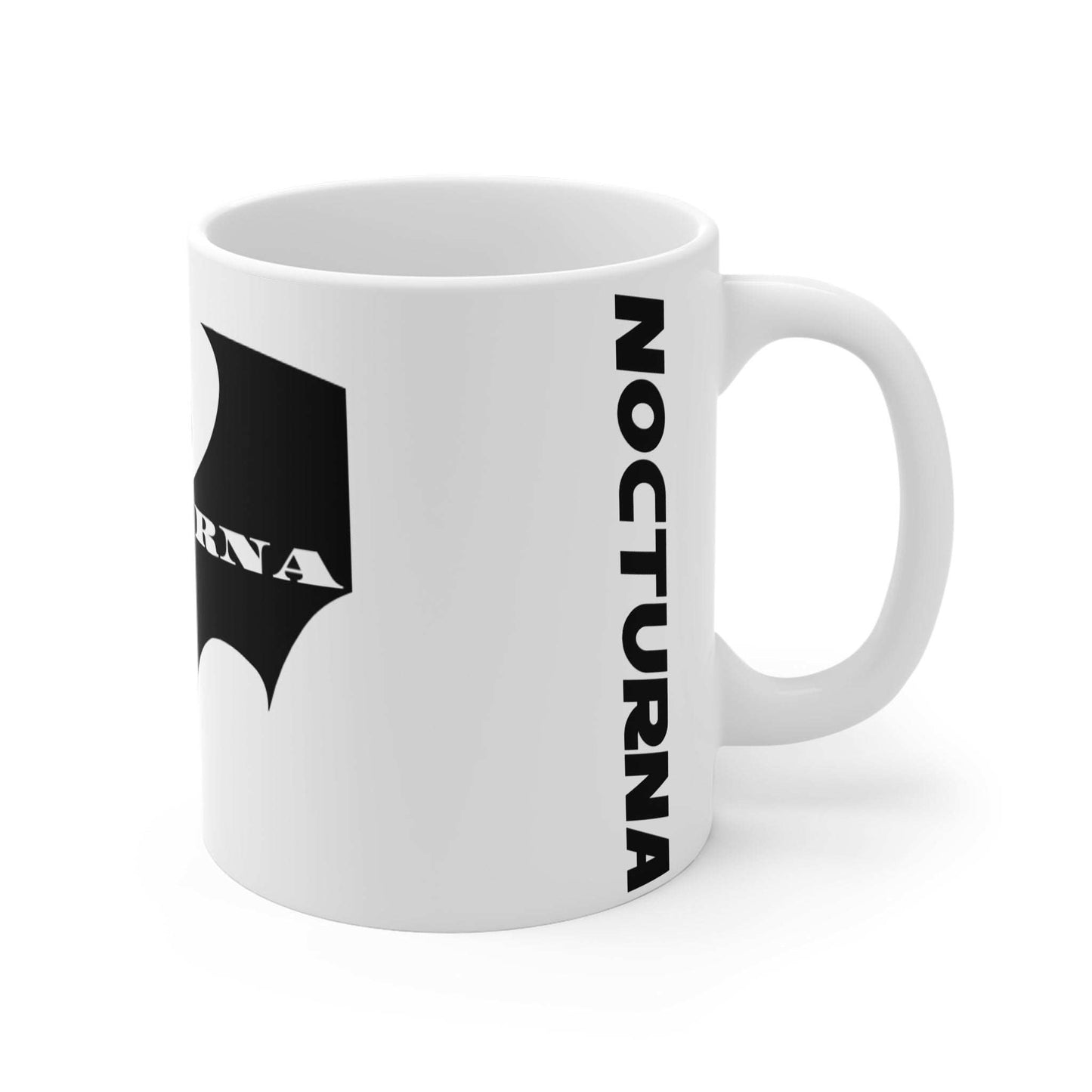 Nocturna Bat 11oz White Mug – Perfect Gift for Halloween Lovers