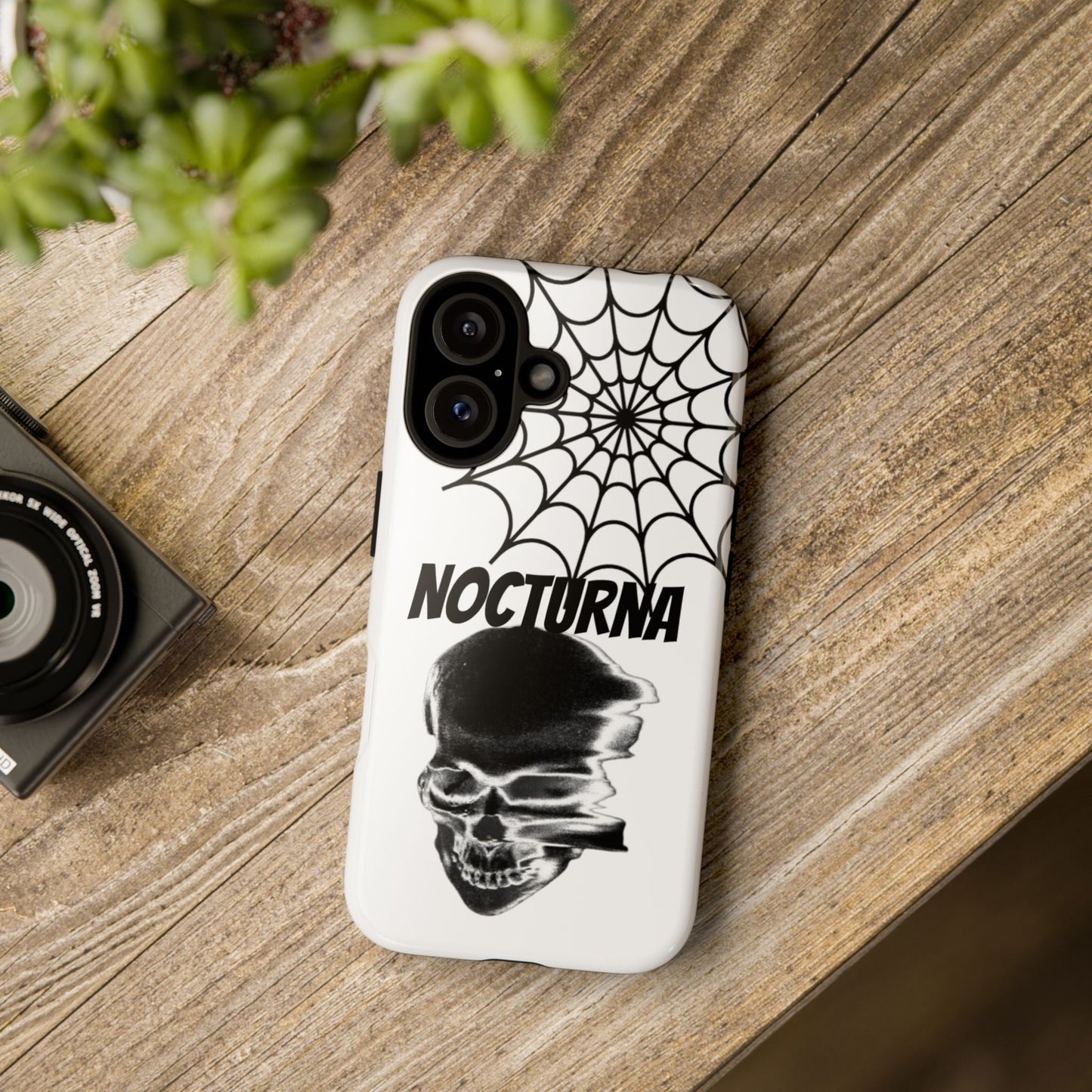 Nocturna Skull Phone Case - Tough & Edgy Design for Gothic Style