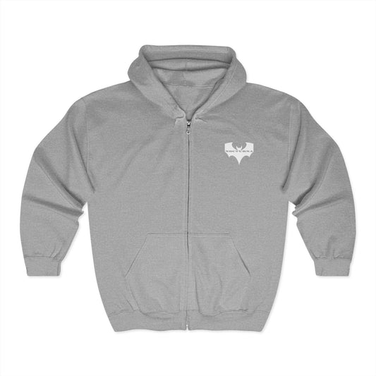 Nocturna Full Zip Hoodie| Unisex Heavy Blend™ | Perfect for Night Owls & Cozy Vibes