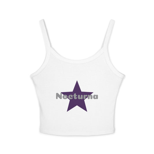 Nocturna Star Women's Spaghetti Strap Tank Top - Casual Summer Wear
